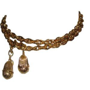 Alberto Juan 18 kt Gold Plated Tassel Necklace